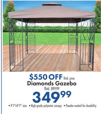 Boscov's Diamonds gazebo offer