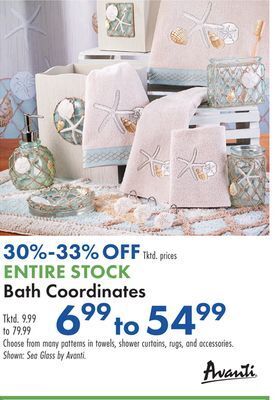 Boscov's Entire bath coordinates offer