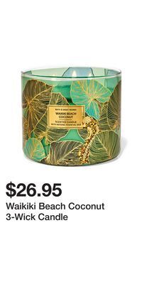 Bath & Body Works Waikiki beach coconut 3-wick candle offer