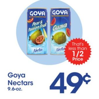 Price Rite Goya nectars offer