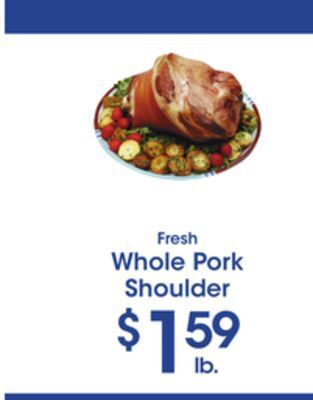 Price Rite Whole pork shoulder offer