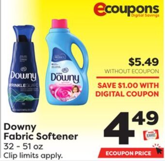 Weis Markets Downy fabric softener offer