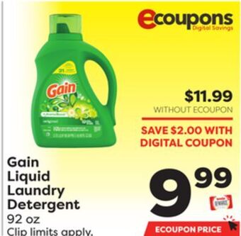 Weis Markets Gain liquid laundry detergent offer