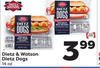 Weis Markets Dietz & watson dietz dogs offer