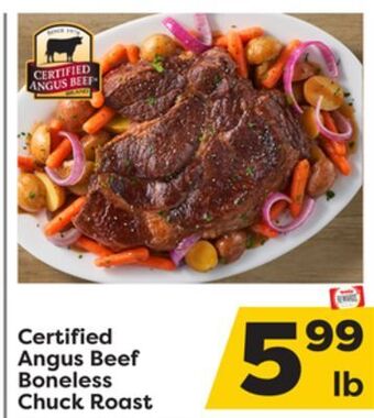 Weis Markets Certified angus beef boneless chuck roast offer