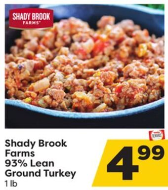 Weis Markets Shady brook farms 93% lean ground turkey offer