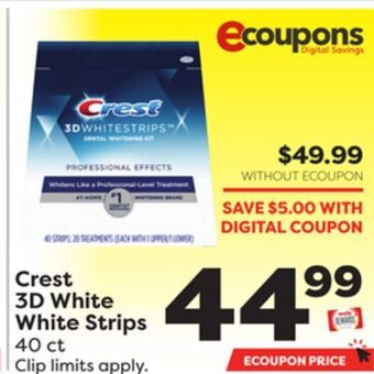 Weis Markets Crest 3d white white strips offer