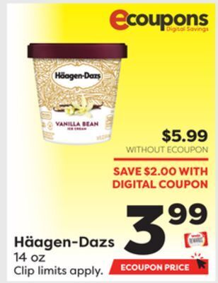 Weis Markets Häagen-dazs offer