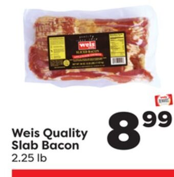 Weis Markets Weis quality slab bacon offer