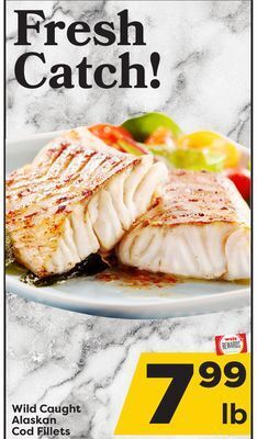 Weis Markets Wild caught alaskan cod fillets offer