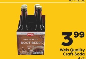 Weis Markets Weis quality craft soda offer