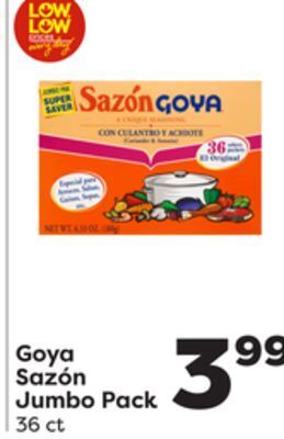 Weis Markets Goya sazón jumbo pack offer