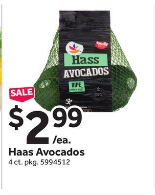 Stop&Shop Haas avocados offer