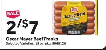 Stop&Shop Oscar mayer beef franks offer