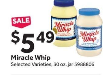 Stop&Shop Miracle whip offer