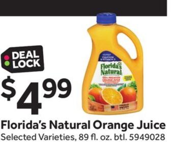 Stop&Shop Florida's natural orange juice offer