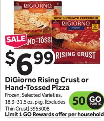 Stop&Shop Digiorno rising crust or hand-tossed pizza offer