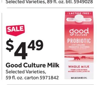 Stop&Shop Good culture milk offer