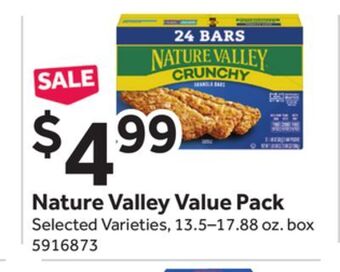 Stop&Shop Nature valley value pack offer
