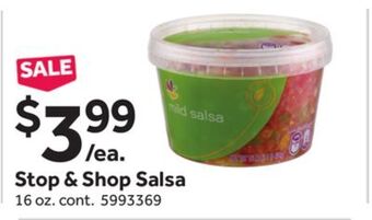 Stop&Shop Stop & shop salsa offer