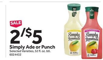 Stop&Shop Simply ade or punch offer
