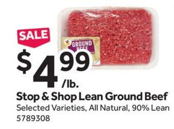 Stop&Shop Stop & shop lean ground beef offer