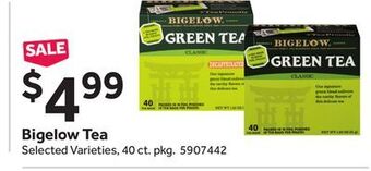 Stop&Shop Bigelow tea offer