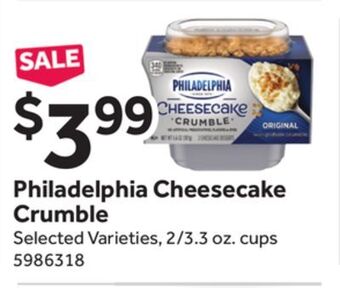 Stop&Shop Philadelphia cheesecake crumble offer