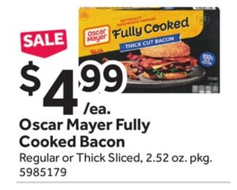 Stop&Shop Oscar mayer fully cooked bacon offer