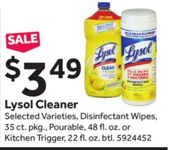 Stop&Shop Lysol cleaner offer