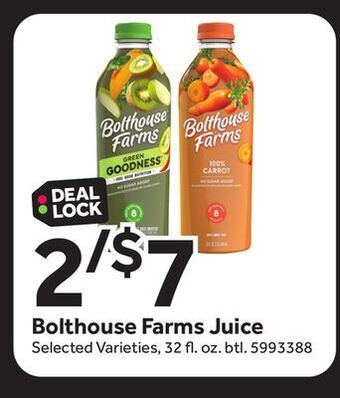 Stop&Shop Bolthouse farms juice offer