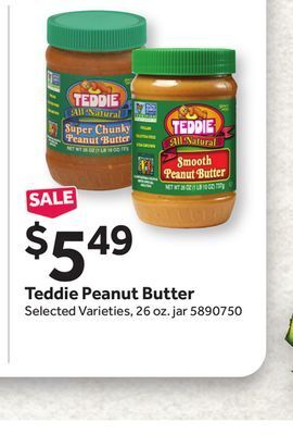 Stop&Shop Teddie peanut butter offer