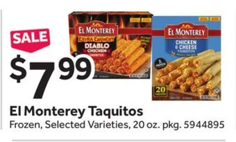Stop&Shop El monterey taquitos offer