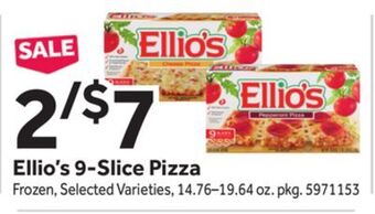 Stop&Shop Ellio's 9-slice pizza offer