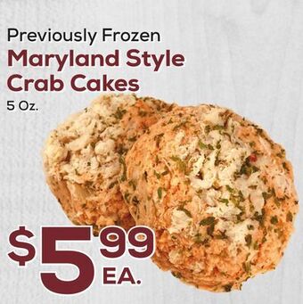 DeCicco & Sons Maryland style crab cakes offer