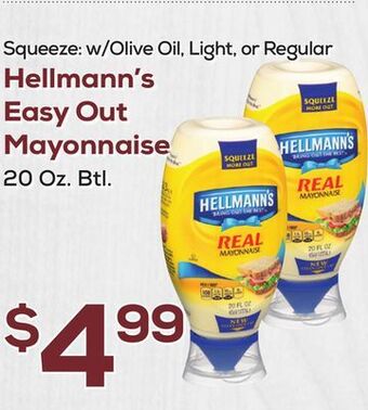 DeCicco & Sons Hellmann's easy out mayonnaise offer
