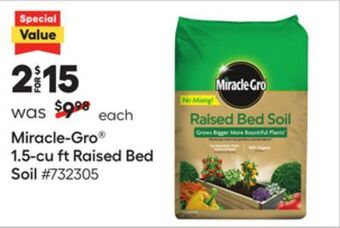 Lowe's Miracle-gro® 1.5-cu ft raised bed soil offer