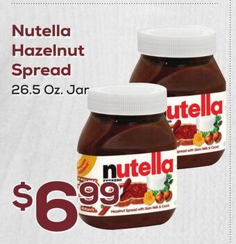 DeCicco & Sons Nutella hazelnut spread offer