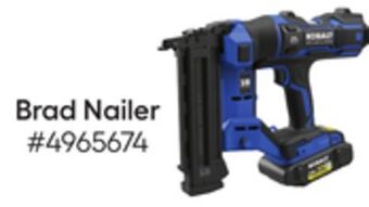Lowe's Kobalt® brad nailer offer