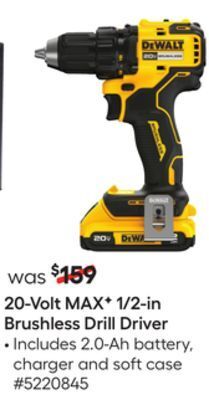 Lowe's 20-volt max f 1/2-in brushless drill driver offer
