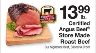 The Fresh Grocer Store made roast beef offer