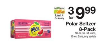The Fresh Grocer Seltzer 8-pack offer