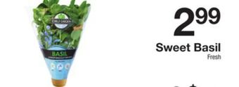 The Fresh Grocer Sweet basil offer