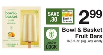 The Fresh Grocer Fruit bars offer