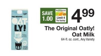 The Fresh Grocer Oat milk offer