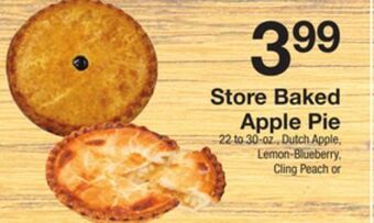 The Fresh Grocer Store baked apple pie offer