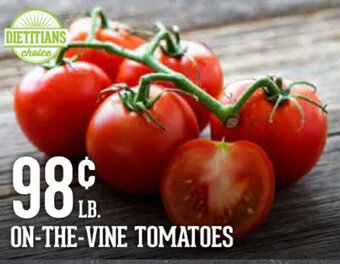 Harmons ON-THE-VINE TOMATOES offer