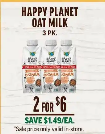 Central Market Happy Planet Oat Milk offer