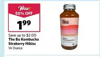 Grocery Outlet The Bu Kombucha Straberry Hibisc 14 Ounce offer