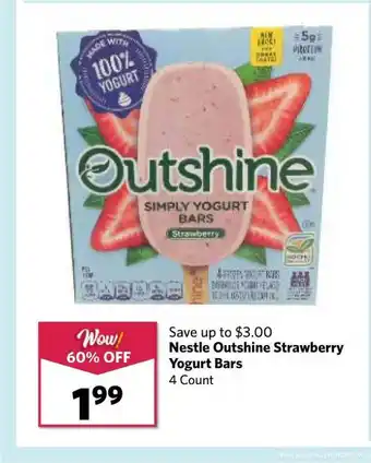 Grocery Outlet Nestle Outshine Strawberry Yogurt Bars 4 Count offer